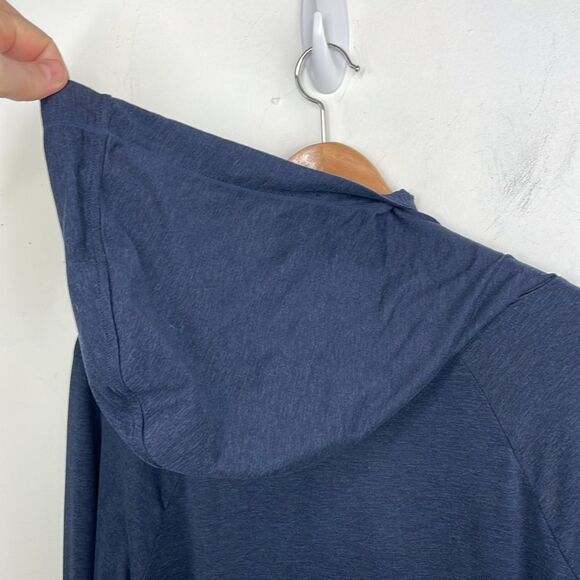 Athleta Dark Blue Hooded Long Sleeve Top women’s size Small - Picture 5 of 10